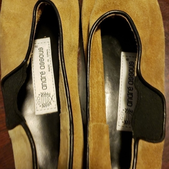 Andre ASSOUS Tan Suede Flats Made in Spain - Picture 7 of 8